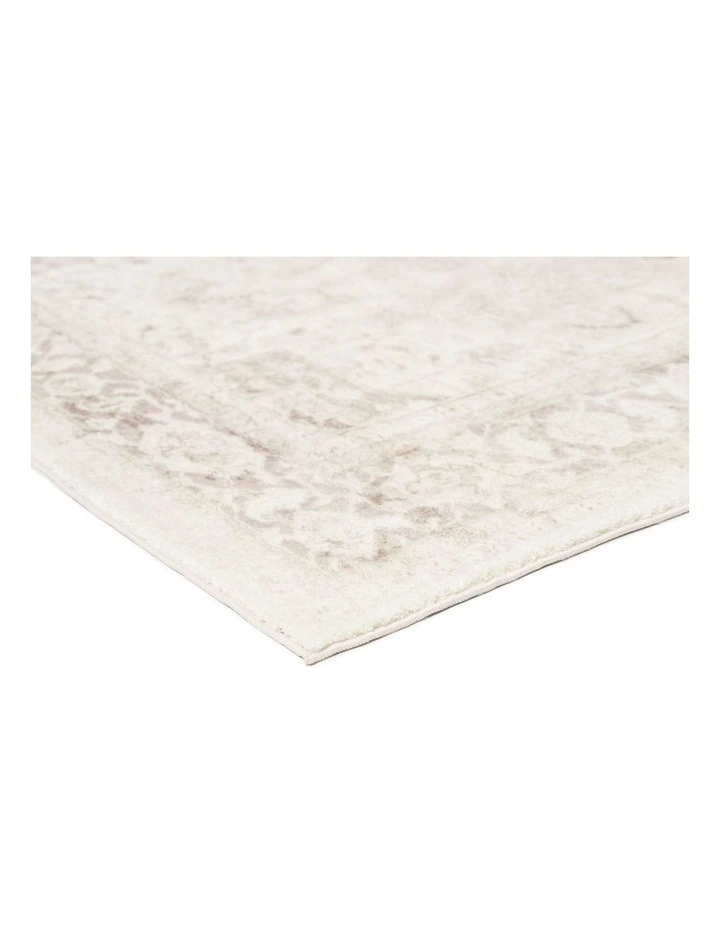 MISS AMARA PATINA CREAM AND BEIGE DISTRESSED WASHABLE RUG image 2