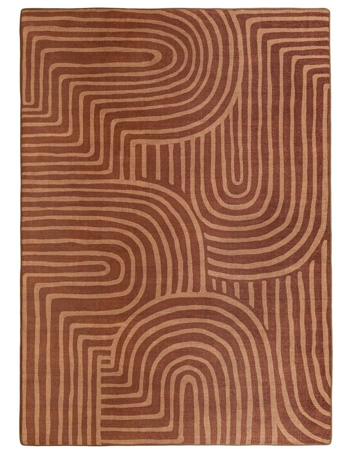 MISS AMARA  LETA BROWN ABSTRACT ROLLIE POLLIE PLAYMAT image 1