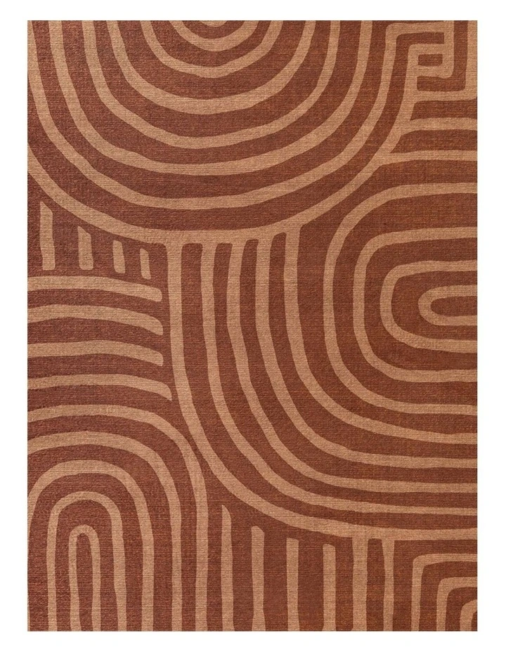 MISS AMARA  LETA BROWN ABSTRACT ROLLIE POLLIE PLAYMAT image 5
