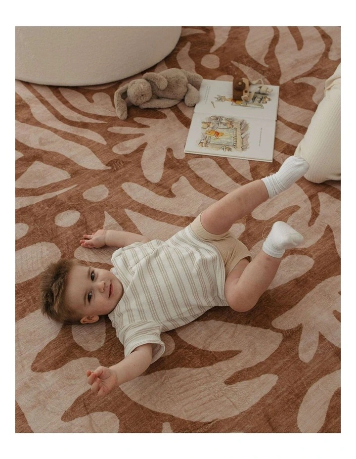 MISS AMARA  YURI BROWN LEAVES ROLLIE POLLIE ROUND PLAYMAT image 6