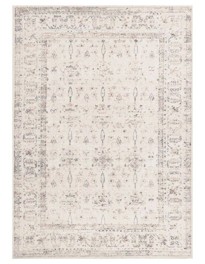 MISS AMARA MAPLEWOOD CREAM AND PINK TRADITIONAL RUG image 1