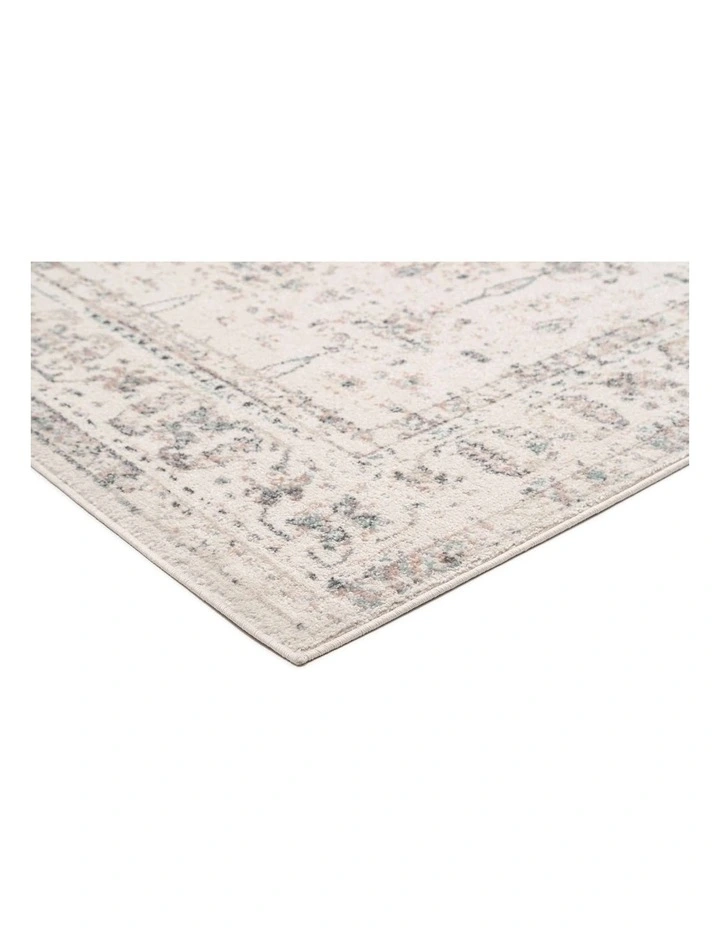 MISS AMARA MAPLEWOOD CREAM AND PINK TRADITIONAL RUG image 2