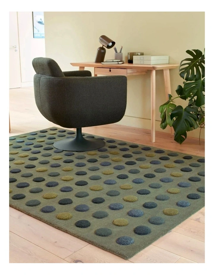Asiatic Dotty Green Rug image 1