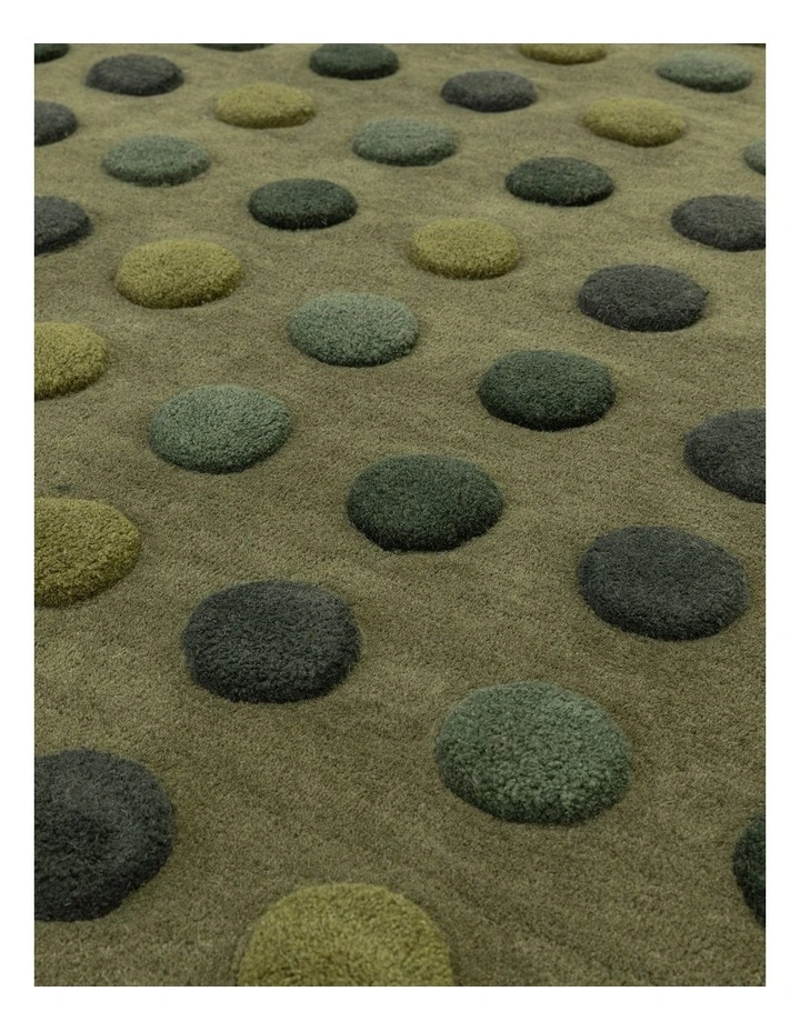 Asiatic Dotty Green Rug image 4