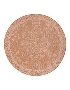 MISS AMARA  ZELL TERACOTTA BROWN PLUSH ROLLIE POLLIE ROUND PLAYMAT