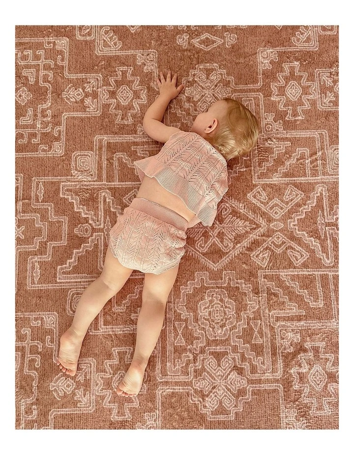 MISS AMARA  ZELL TERACOTTA BROWN PLUSH ROLLIE POLLIE ROUND PLAYMAT image 5