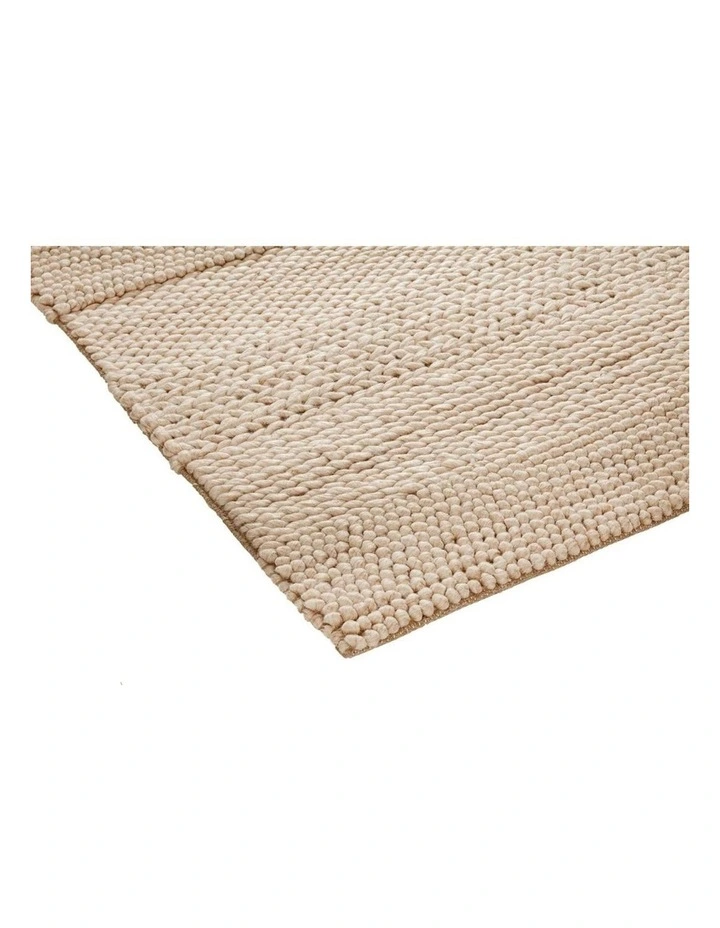 MISS AMARA JOLINE CARAMEL BEIGE BRAIDED AND LOOPED RUG image 2