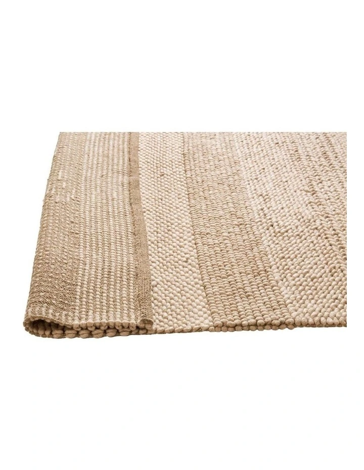 MISS AMARA JOLINE CARAMEL BEIGE BRAIDED AND LOOPED RUG image 3