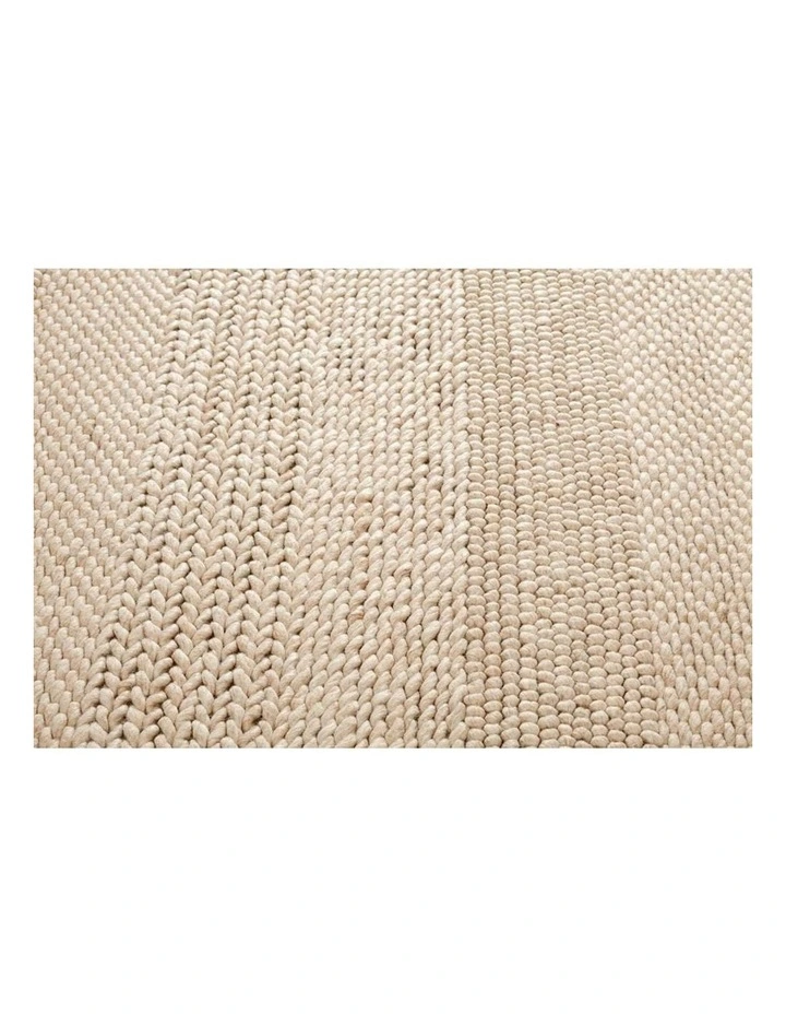 MISS AMARA JOLINE CARAMEL BEIGE BRAIDED AND LOOPED RUG image 4