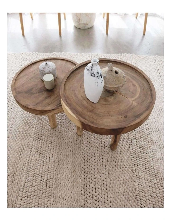 MISS AMARA JOLINE CARAMEL BEIGE BRAIDED AND LOOPED RUG image 5