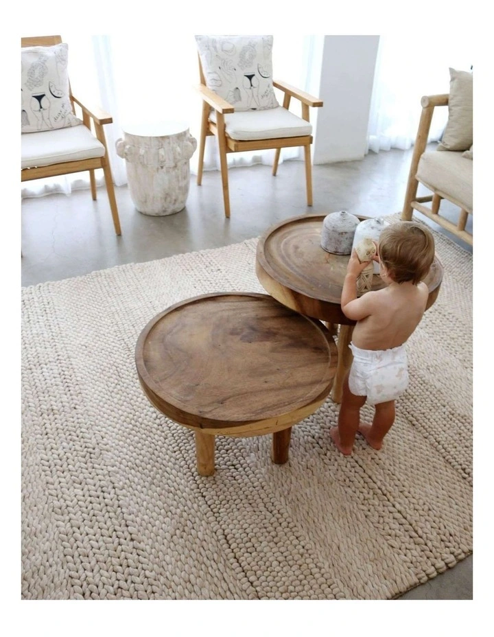 MISS AMARA JOLINE CARAMEL BEIGE BRAIDED AND LOOPED RUG image 6