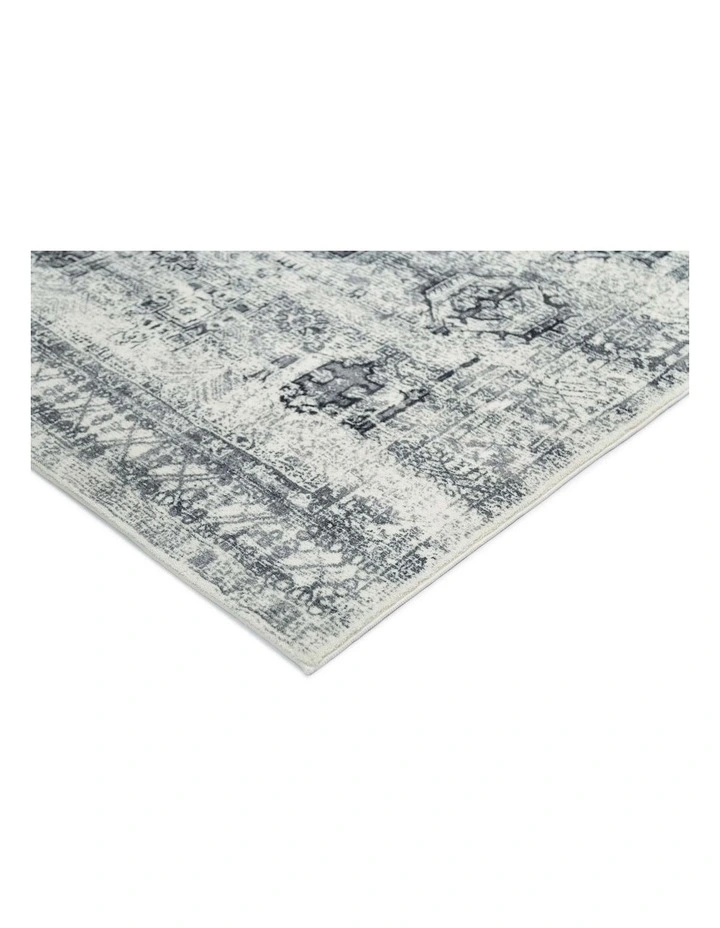 LOOPSIE  KHANA GREY TRIBAL WASHABLE RUG image 2