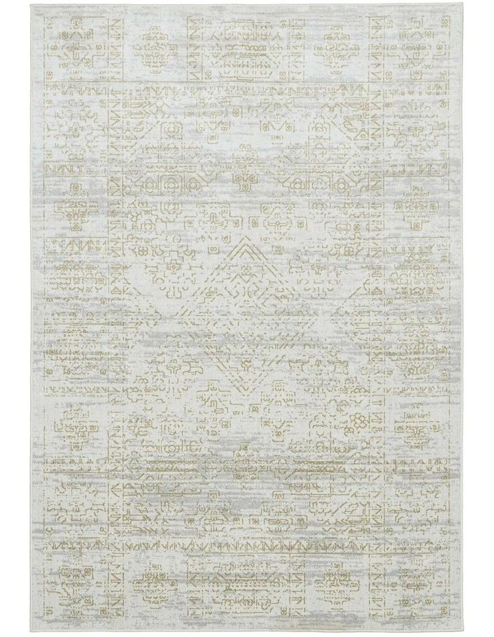 LOOPSIE  ANDALEN GREY GOLD VINTAGE WASHABLE RUG image 1