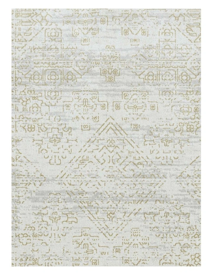 LOOPSIE  ANDALEN GREY GOLD VINTAGE WASHABLE RUG image 5