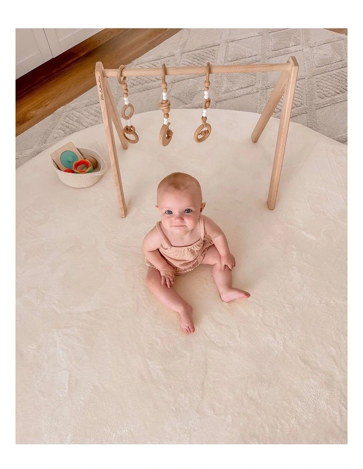 MISS AMARA  KOA IVORY PLUSH ROLLIE POLLIE ROUND PLAYMAT image 5