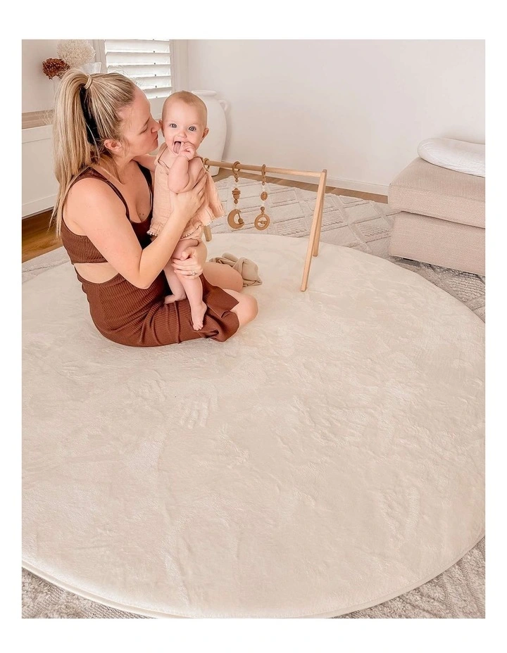 MISS AMARA  KOA IVORY PLUSH ROLLIE POLLIE ROUND PLAYMAT image 6