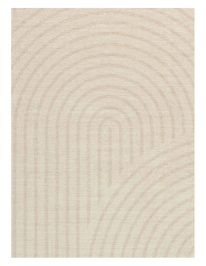 LOOPSIE  ASHDOD BEIGE CREAM ARCH WASHABLE RUG image 5