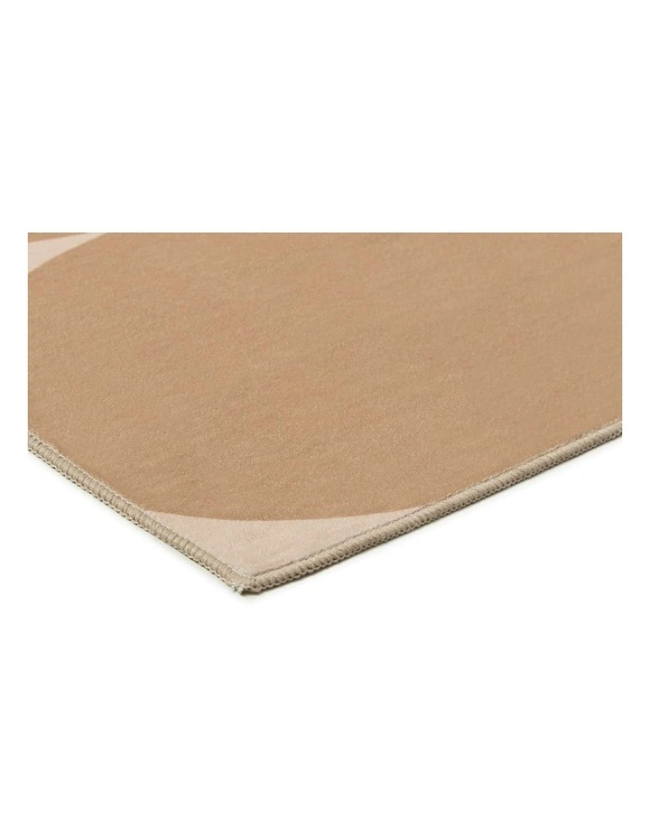 LOOPSIE  ENE PRINTED BEIGE WASHABLE RUG image 2