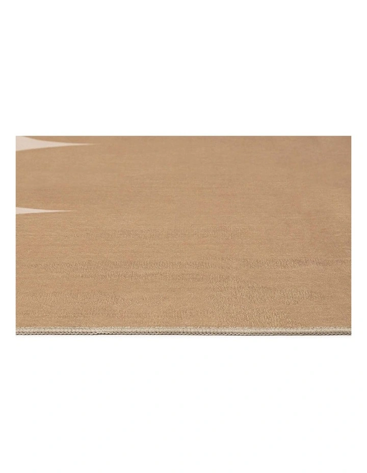 LOOPSIE  ENE PRINTED BEIGE WASHABLE RUG image 4