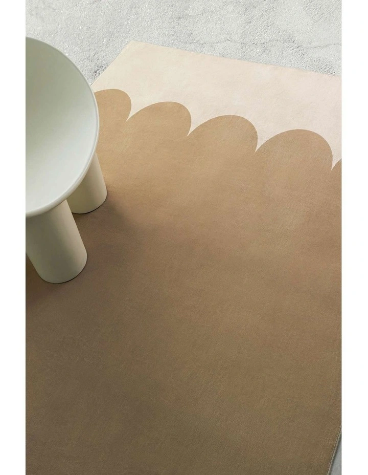 LOOPSIE  ENE PRINTED BEIGE WASHABLE RUG image 7