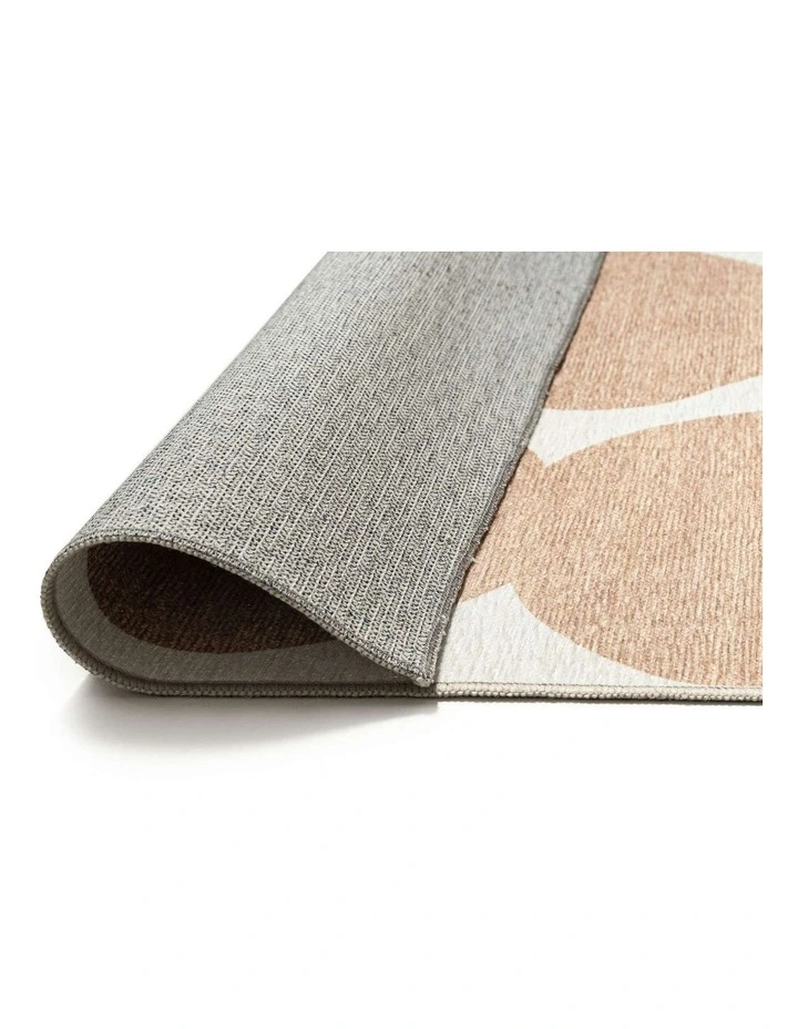MISS AMARA LOANNIS BEIGE IVORY INDOOR OUTDOOR WASHABLE RUG image 3