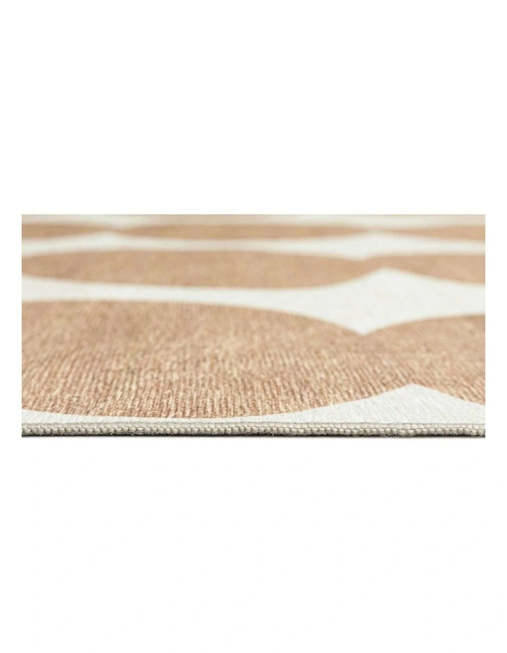 MISS AMARA LOANNIS BEIGE IVORY INDOOR OUTDOOR WASHABLE RUG image 4