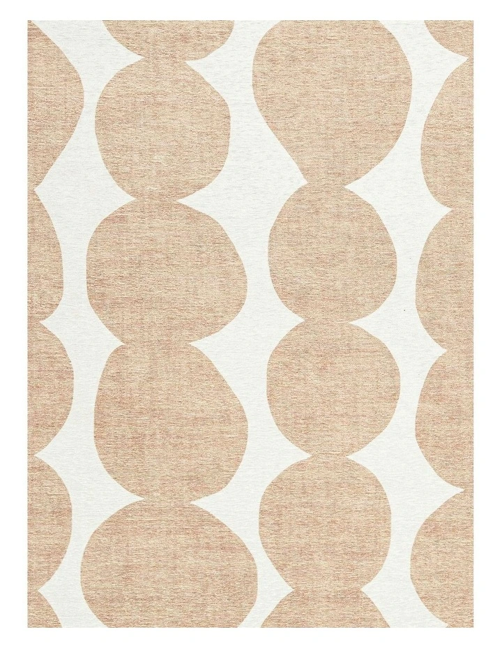 MISS AMARA LOANNIS BEIGE IVORY INDOOR OUTDOOR WASHABLE RUG image 5