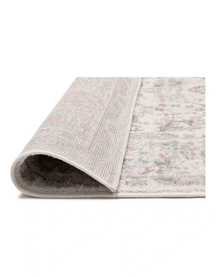 MISS AMARA  MELROSE CREAM AND PINK TRADITIONAL RUG image 3