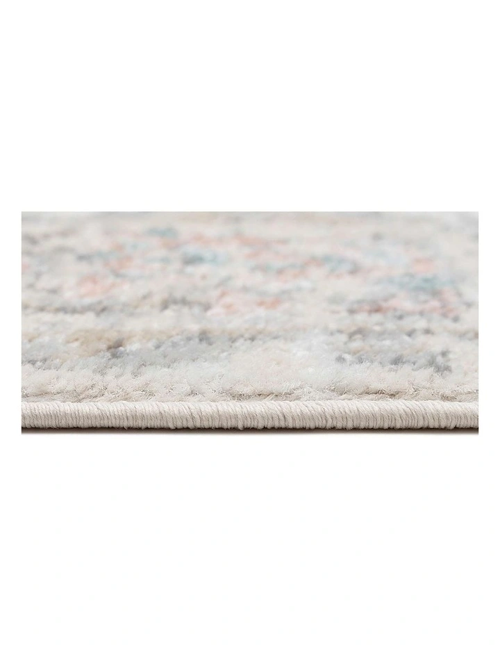 MISS AMARA  MELROSE CREAM AND PINK TRADITIONAL RUG image 4