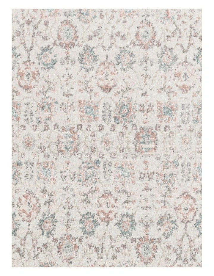 MISS AMARA  MELROSE CREAM AND PINK TRADITIONAL RUG image 5