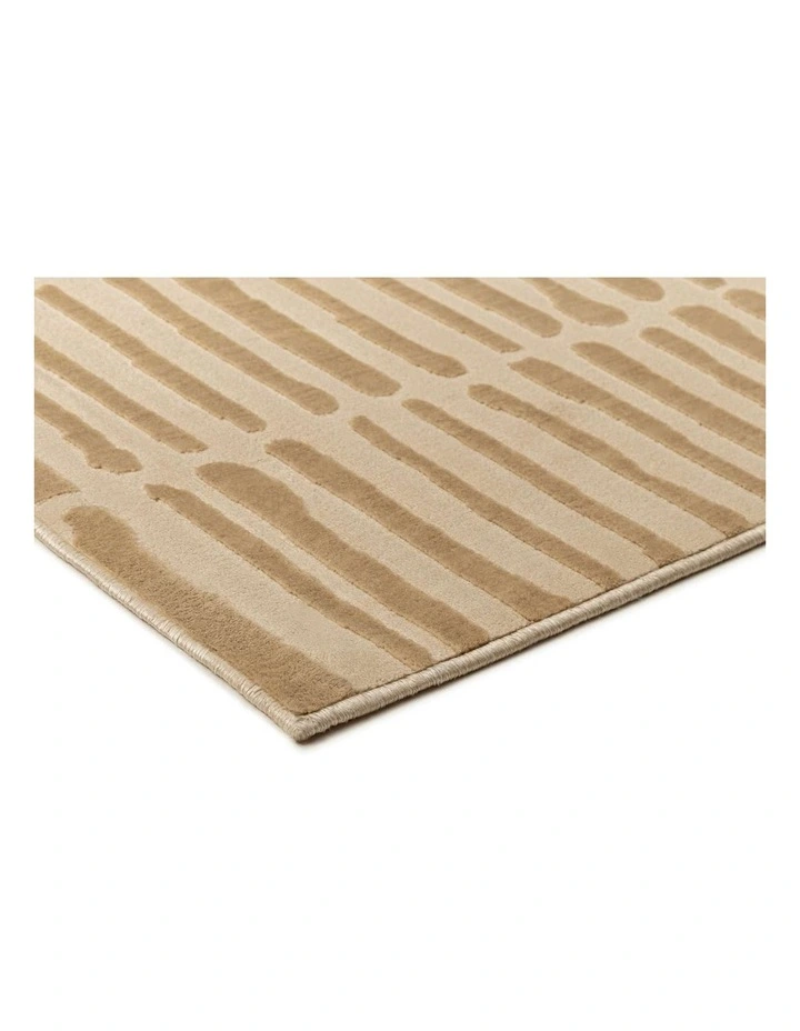 LOOPSIE  SAHBA TEXTURED ABSTRACT NEUTRAL WASHABLE RUG image 2