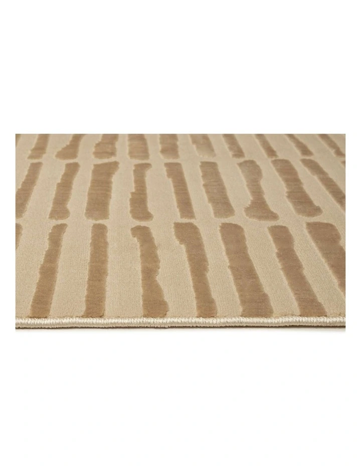 LOOPSIE  SAHBA TEXTURED ABSTRACT NEUTRAL WASHABLE RUG image 4