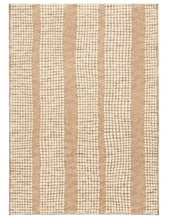MISS AMARA JONI BEIGE CREAM DOT PATTERN WASHABLE RUG