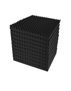Alpha Acoustic Foam 60pcs 50x50x5cm Sound Absorption Proofing Panels Eggshell