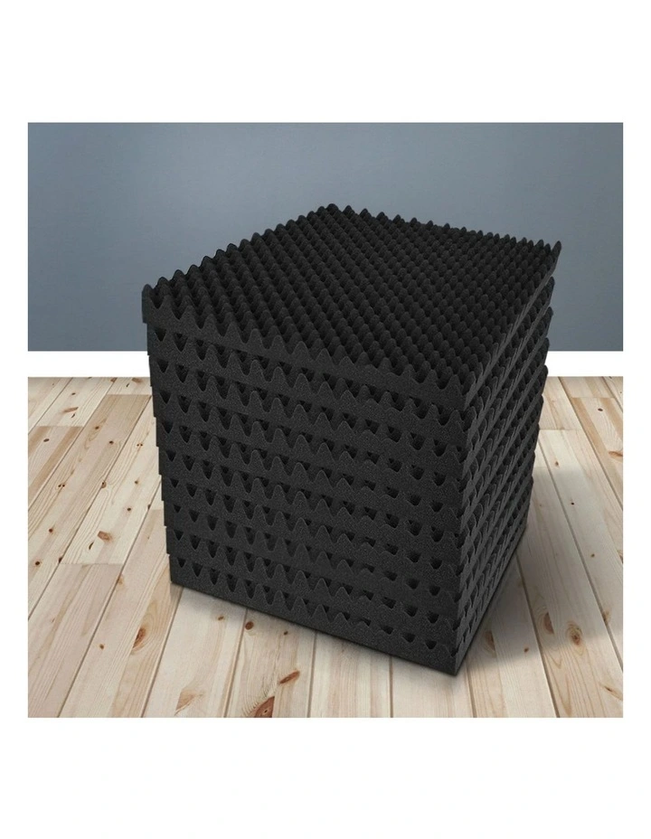Alpha Acoustic Foam 60pcs 50x50x5cm Sound Absorption Proofing Panels Eggshell image 3