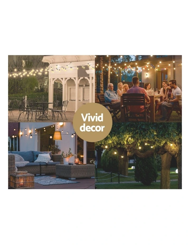 86m Solar Festoon Lights Outdoor LED String Light Christmas Party Decorations image 7