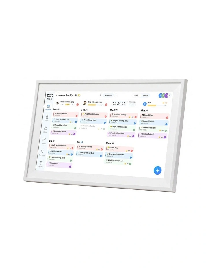 Artiss 15.6 Digital Calendar Planner Smart Photo Frame Family Chore Chart & Sync image 1