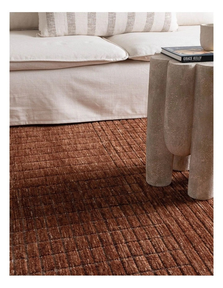 Canyon Terracotta Carved Rug - CANYON01 image 5