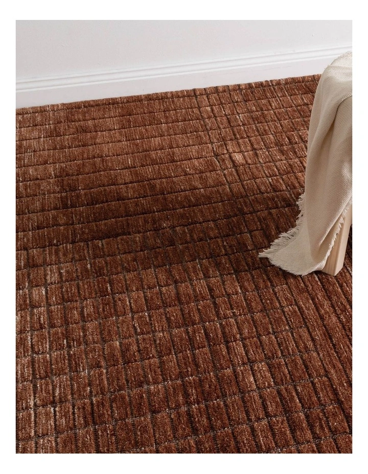 Canyon Terracotta Carved Rug - CANYON01 image 6