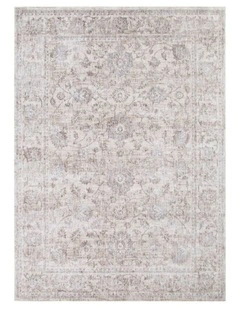 Solenne Beige & Blue Transitional Rug - S300