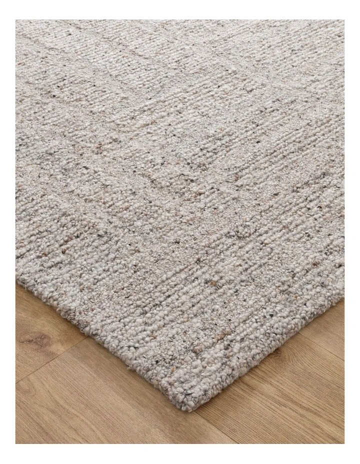 Seren Greige Modern Wool Rug image 2