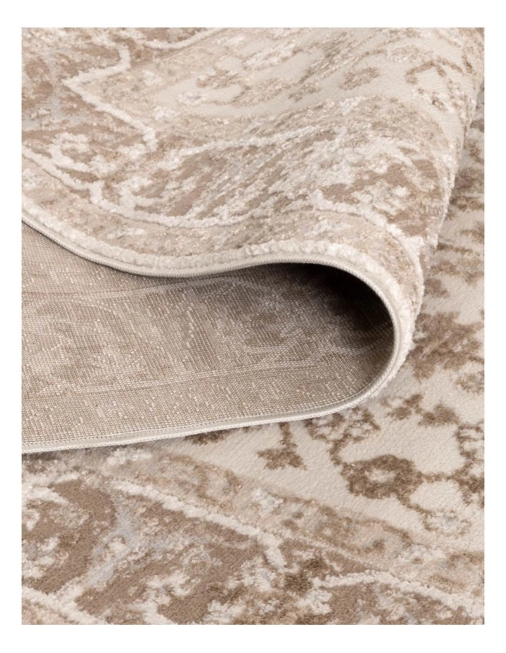Sierra Oriental Border Beige Rug image 3
