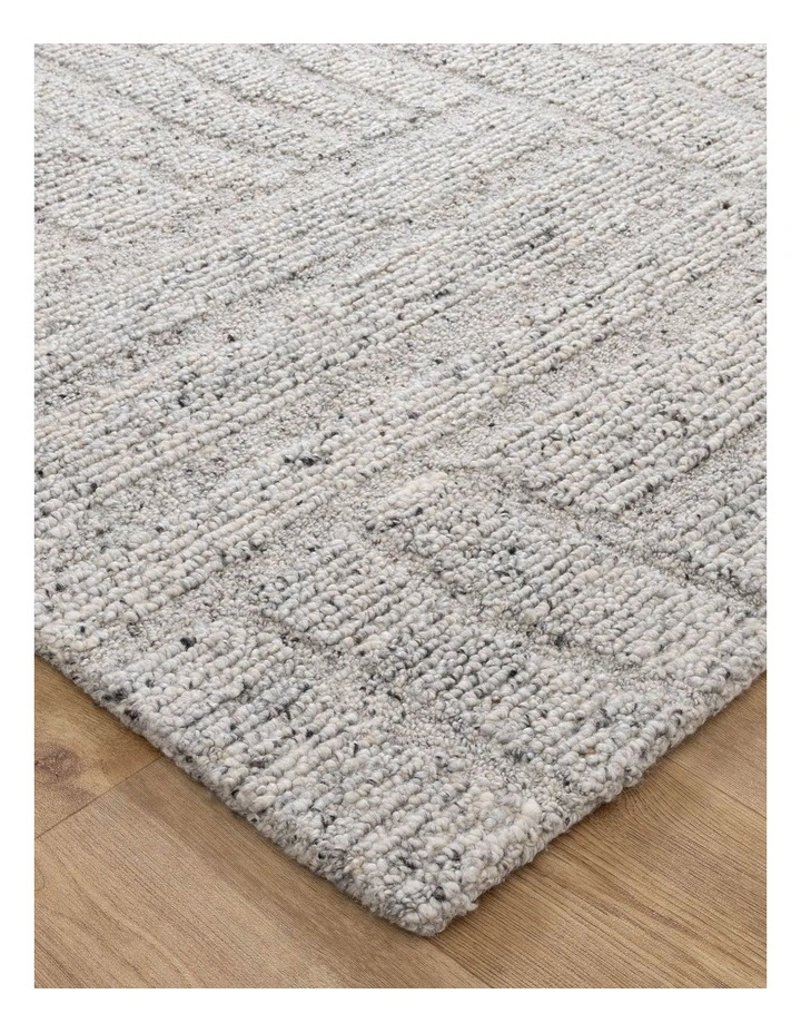 Seren Grey Modern Wool Rug image 2