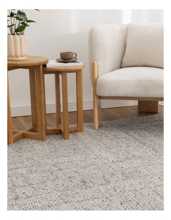 Seren Grey Modern Wool Rug image 5