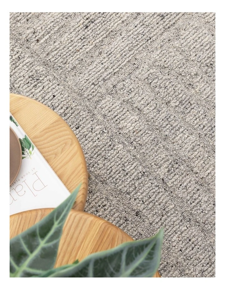 Seren Grey Modern Wool Rug image 6