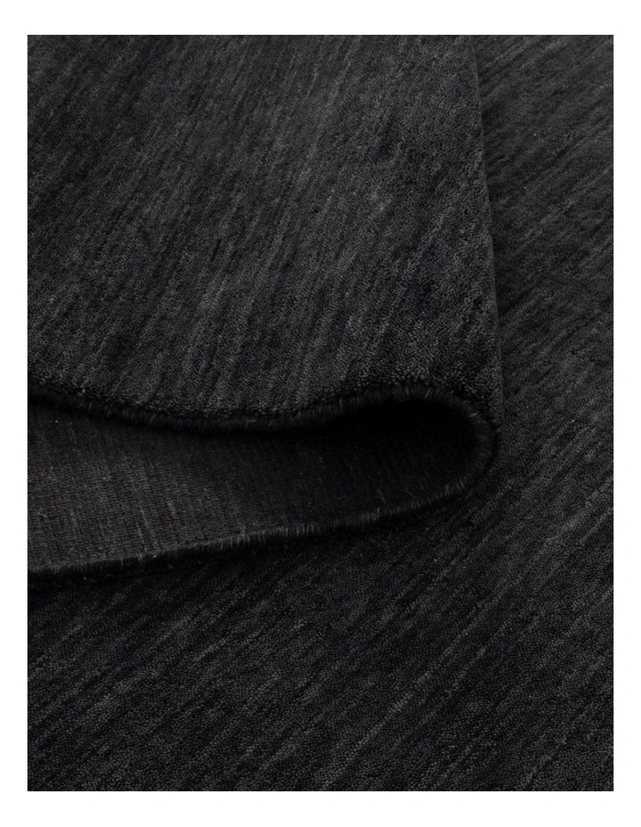 Charleston Hand-Knotted Wool Rug Charcoal image 3