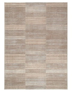 Sierra Lines Brown Grey Rug