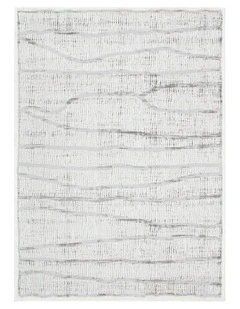 Sierra Abstract Silver Lines Rug