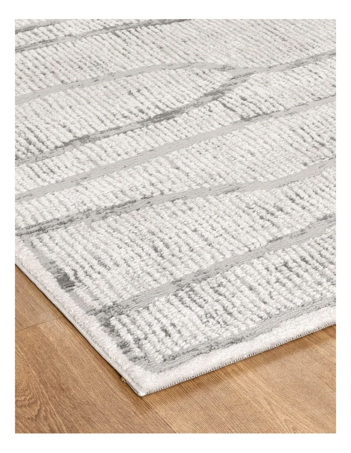 Sierra Abstract Silver Lines Rug image 2