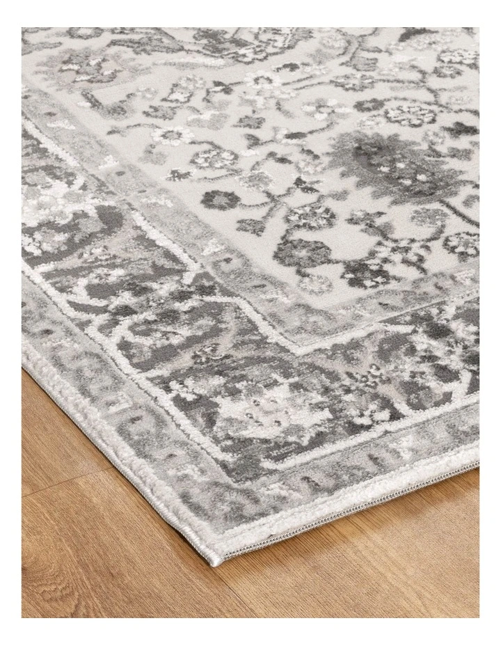 Sierra Oriental Border Grey Rug image 2